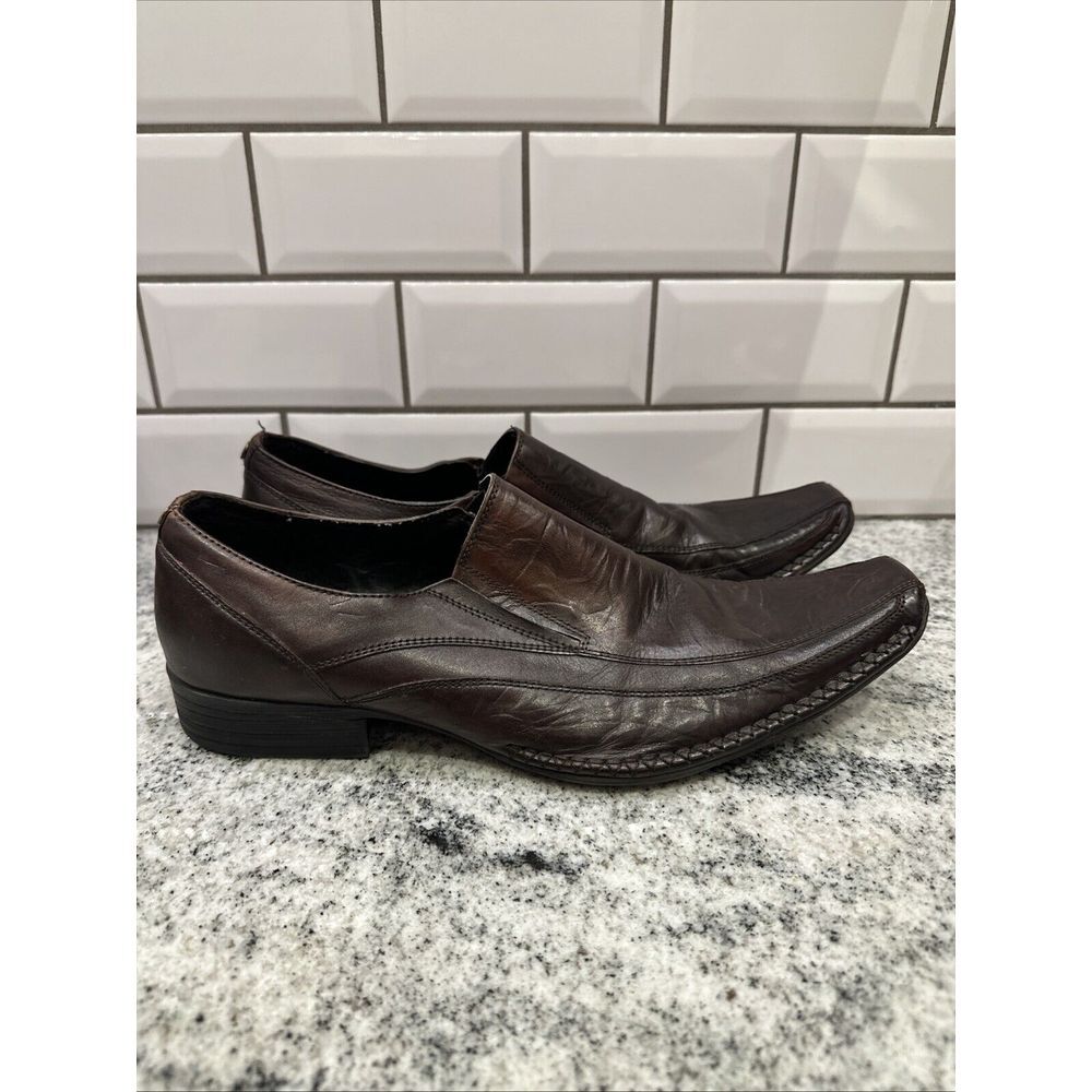 Rock Republic Brown Leather Loafers 73277 - Size 10‎ M
